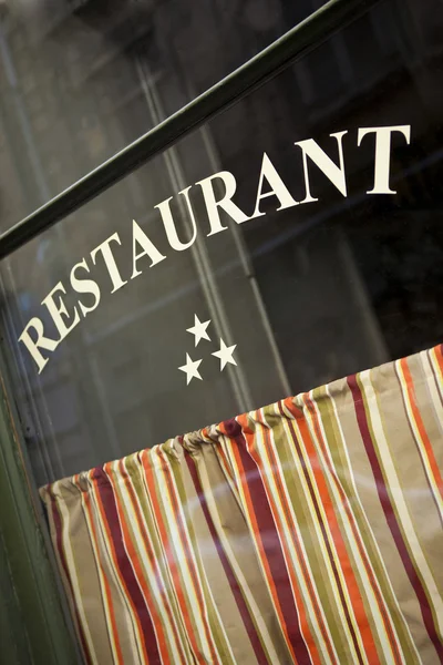 Window of a restaurant — Stock Photo, Image