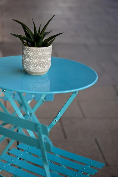 Green Plant Furniture Patio — Stock Photo, Image