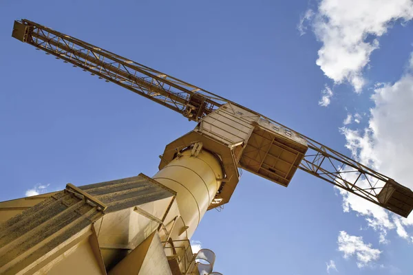 Low Angle View Crane Port Nantes France — Stock Photo, Image