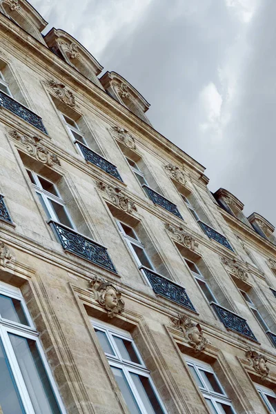 Stylish Facade Bordeaux France — Stock Photo, Image