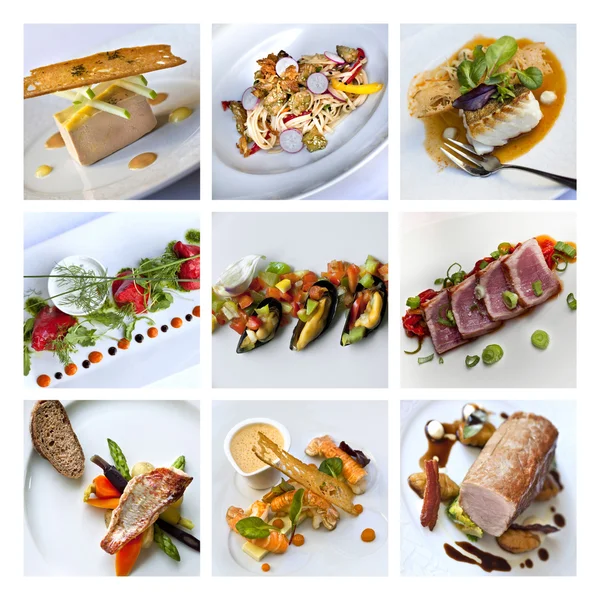 Gastronomie collage — Stockfoto