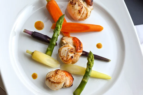 St. Jacques scallops — Stock Photo, Image