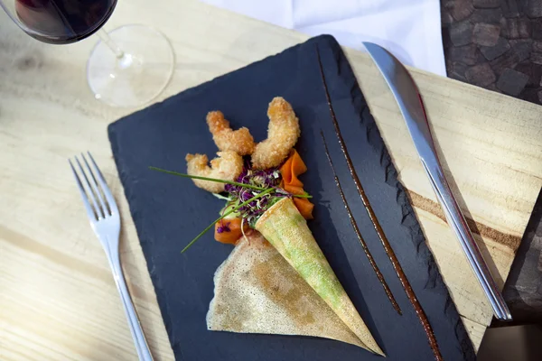 Panqueca com legumes — Fotografia de Stock