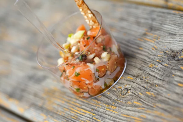 Tartare de saumon — Photo