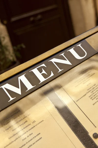 Menu — Stockfoto