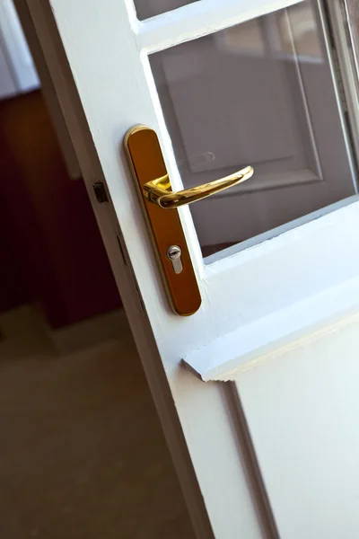 Chrome door handle — Stock Photo, Image
