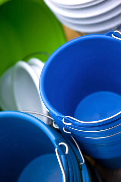 Buckets — Stockfoto