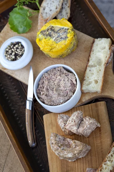 Paté de cerdo y foie gras — Foto de Stock