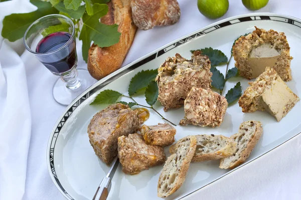 Paté y foie gras — Foto de Stock