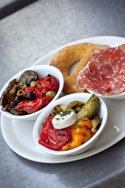 Tapas on a plate — Stock Photo, Image