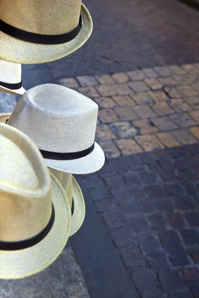 Slaměné klobouky — Stock fotografie