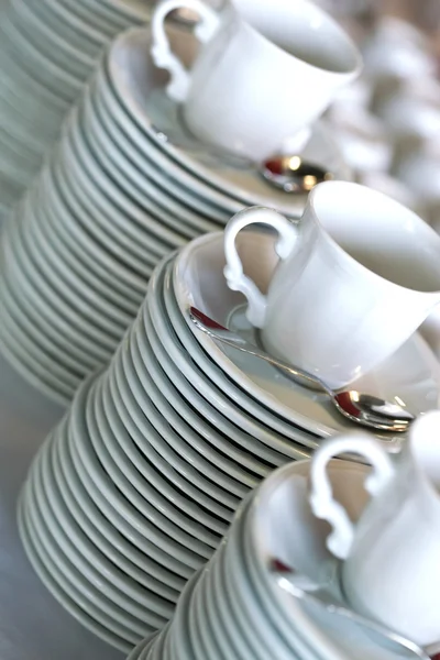 Plates and cups — Stock Photo, Image