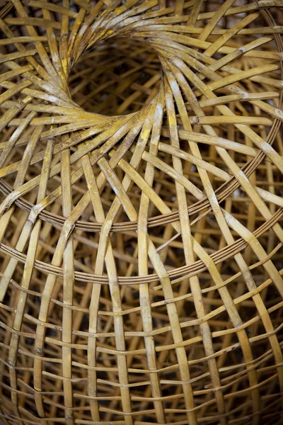 Close up of an old wicker basket — Zdjęcie stockowe
