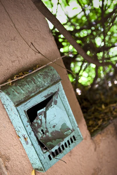 Boîte Aux Lettres Bidonville Dans Village — Photo