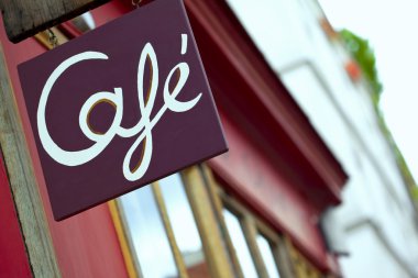 Bir Fransız bistro cephe