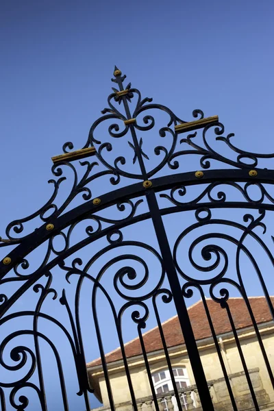 ボルドー近くのフランス大邸宅の錬鉄のゲート — ストック写真
