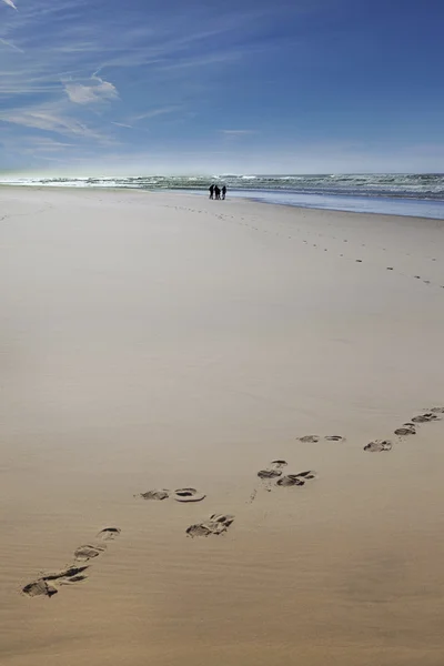 Gruppe von Menschen am Strand — Stockfoto