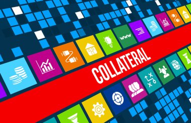 Teminat kavramı görüntü iş ikonları/simgeleri ve boşaltmak.