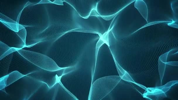 Futuristic Wave Abstract Background Motion Background Inglés Gráficos — Vídeo de stock