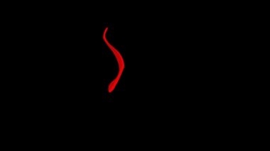 Kırmızı Sıvı Elementi Siyah Arkaplanda Dönüyor. - Grafikler