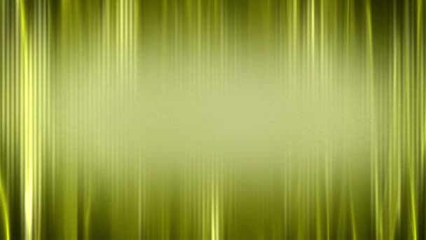 Gelbgrüne Lichtlinien Auf Dunklem Hintergrund Animation Stockvideo