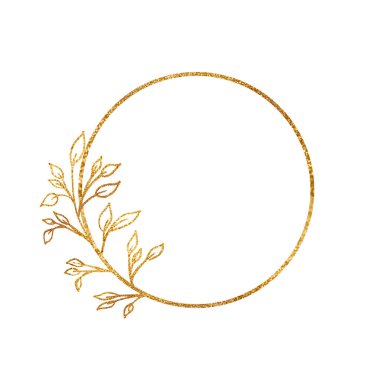 Beyaz arka planda izole edilmiş altın çerçeve. Tatil kartları. Düğün davetiyeleri..