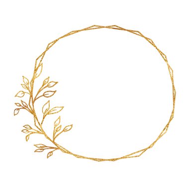 Beyaz arka planda izole edilmiş altın çerçeve. Tatil kartları. Düğün davetiyeleri..