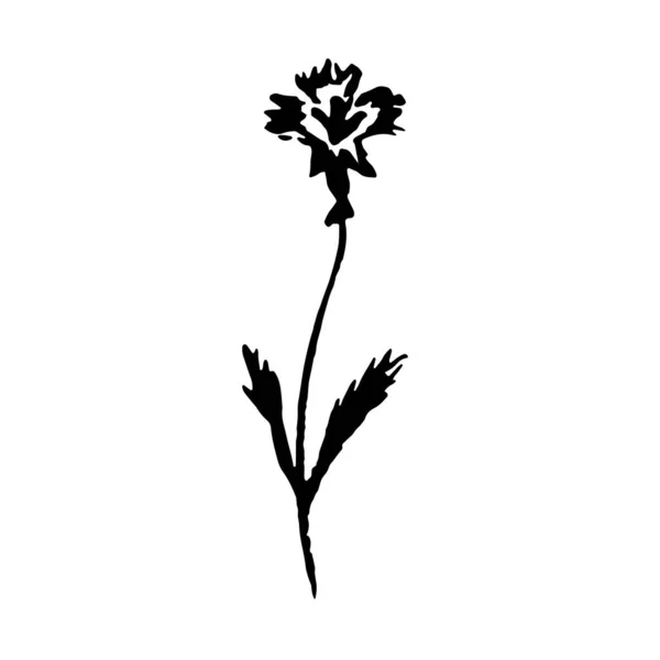 Векторная иллюстрация цветущего цветка. Элемент дизайна логотипа для летней коллекции. — стоковый вектор