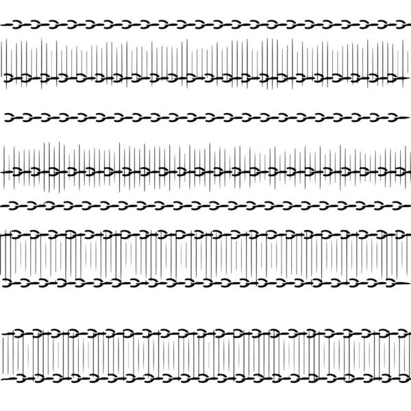 Nahtlose horizontale Linien. Muster für Druck, Textur für Stoff und Papier. — Stockvektor