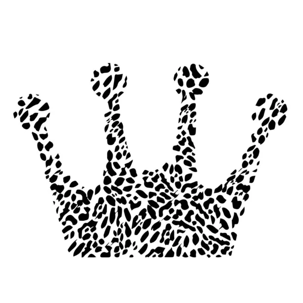 Ilustración vectorial de la corona. Un elemento de diseño de logotipo para una colección de camisetas. Elementos para el diseño de postales. — Vector de stock
