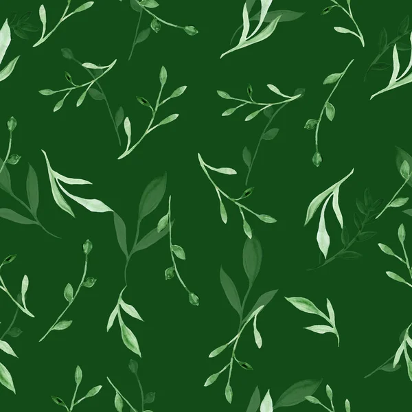 Nahtloses Muster mit Blüten und Blättern. Handgezeichnet. Blumenmuster für Tapeten oder Stoffe. Blumen und Blätter. Hintergrund der Textur. — Stockfoto