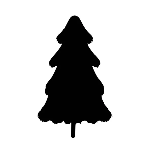 Weihnachtsbaum. Eine Zierde für die Dekoration. Ein Grund zum Glückwunsch. Ein Baum für die Gestaltung. Vektorillustration. Festliche Verlosung. — Stockvektor