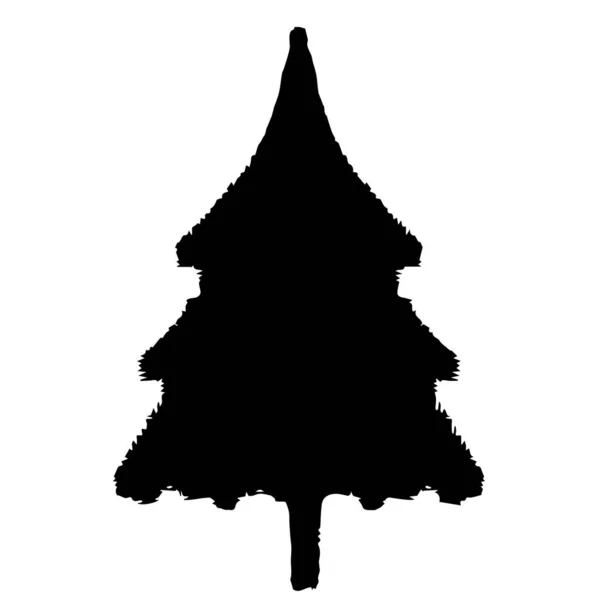 Weihnachtsbaum. Eine Zierde für die Dekoration. Ein Grund zum Glückwunsch. Ein Baum für die Gestaltung. Vektorillustration. Festliche Verlosung. — Stockvektor