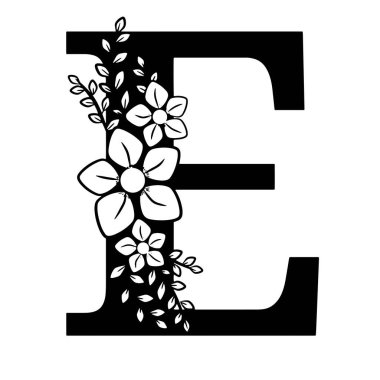 Vektör mektubu. Alfabe. Dekorasyon için bir süs. Tebrik için bir unsur. Tişört basmak için resim. Bir festival çizimi..