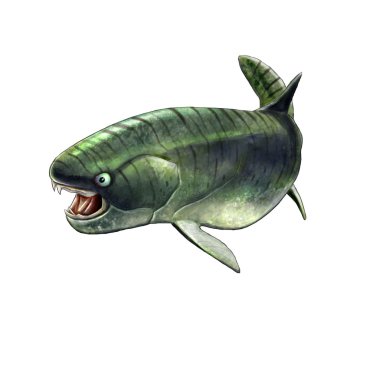 placoderm dukleosteus gösterimi