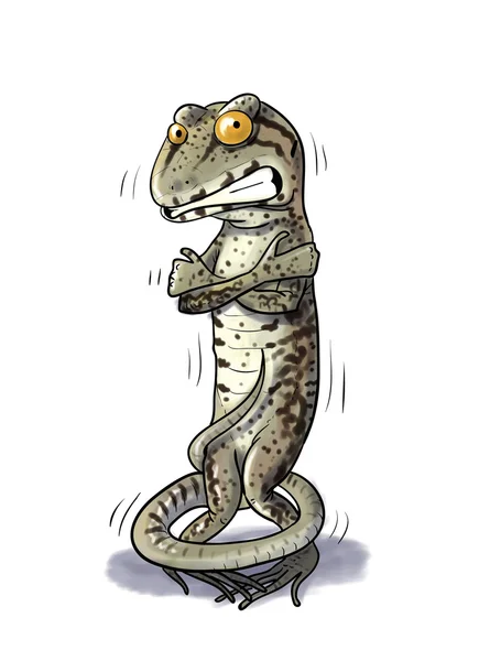 Shiver Lizard cold — Stock Photo, Image