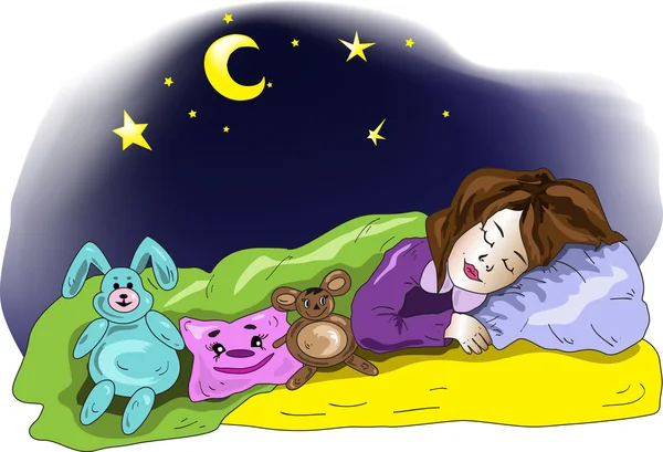 Uyuyan küçük kız