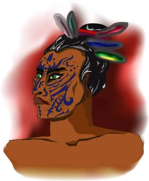 Saçında eşarplı Hintli adam