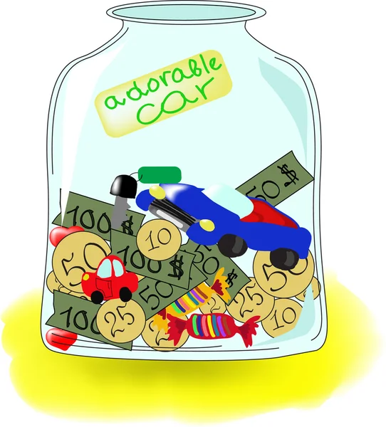 Araba için dilek kavanoz