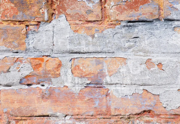 Alter bunte Ziegelwand Hintergrund — Stockfoto