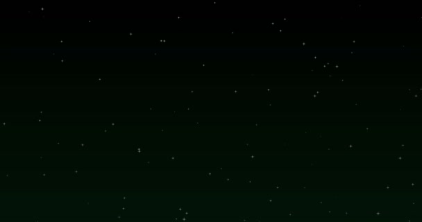 Éjszakai Égbolt Animációja Villogó Csillagokkal Hurok Mozgás Háttér Űrháttér Looped — Stock videók