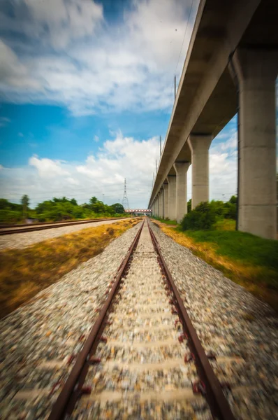 Železniční trať — Stock fotografie