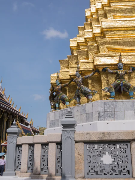 Wat Phra Kaew (o Grande Palácio) da Tailândia . — Fotografia de Stock