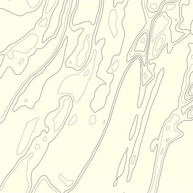 Erecru arka planında ince siyah çizgiler var. Soyut Topografik Contour Harita Şablonu. EPS10 Vektör illüstrasyonu