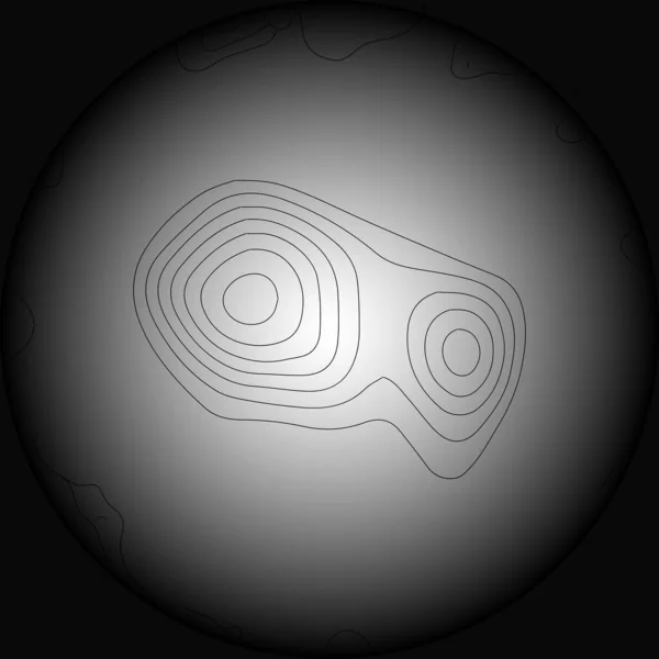 Résumé Modèle Carte Topographique Contour Composition Abstraite Cercles Noirs Lignes — Image vectorielle