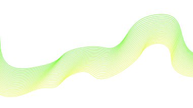 Arka planda soyut dalga çizgileri. Renkli dalga. Modern iş tasarımları için illüstrasyon. Fütürist duvar kağıdı. Akış çizgileri soyut arkaplan renk gradyanı. Vektör illüstrasyonu.