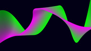 Arka planda soyut dalga çizgileri. Renkli dalga. Modern iş tasarımları için illüstrasyon. Fütürist duvar kağıdı. Akış çizgileri soyut arkaplan renk gradyanı. Vektör illüstrasyonu.