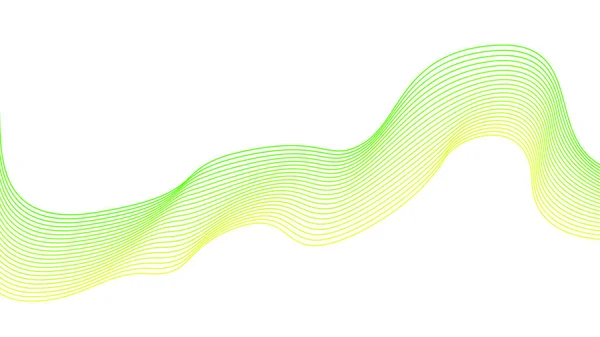 Lignes Ondes Abstraites Arrière Plan Une Vague Colorée Illustration Pour — Image vectorielle