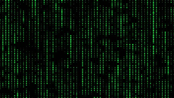 Matrix soyut illüstrasyon. Koyu ve açık yeşil noktalar. Vektör illüstrasyonu