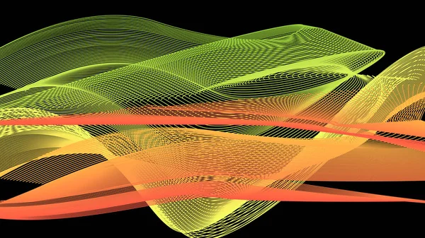 Líneas Onda Abstractas Fondo Una Ola Colorida Ilustración Para Diseño — Archivo Imágenes Vectoriales